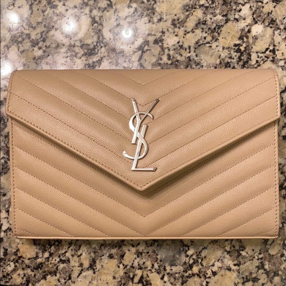 SAINT LAURENT (monogram quilted leather)